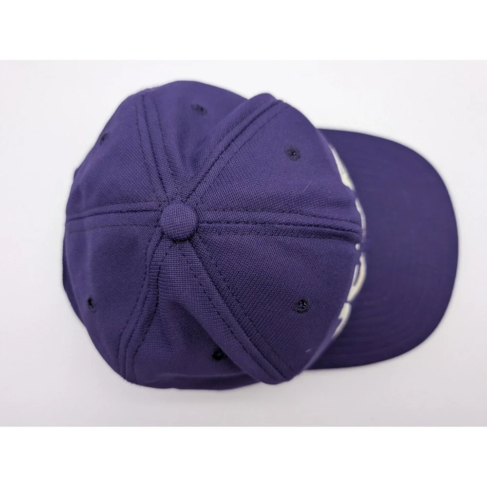Vintage New Era JCSE Snapback Hat Purple Made in USA Medium-Large Cap